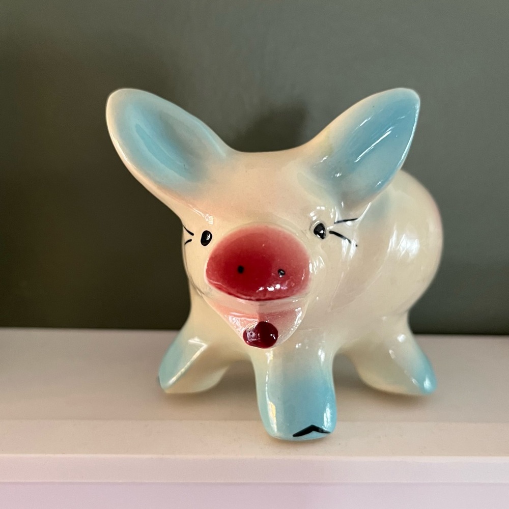 Vintage Pig Mini Planter